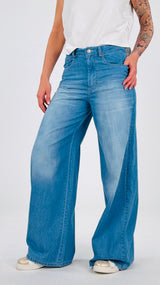 Pantalone 5 tasche chambray T.
