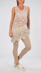 Canotta lunga crochet