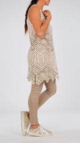 Canotta lunga crochet