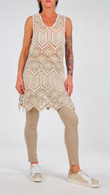 Canotta lunga crochet