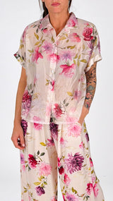 Camicia f. fiori H.