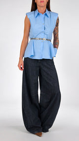 Camicia spallina fondo godet H.