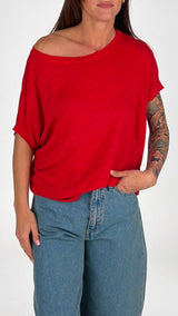 T-shirt over lino Twin