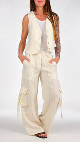 Cargo lino natural H.