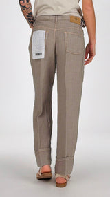 Pantalone Mandy lino tinto