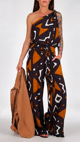 Pantalone fantasia geometrica H.