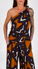 Top torchon fantasia geometrica H.