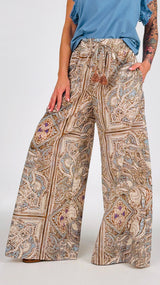 Pantalone palazzo cachemire T.