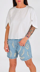 T-shirt scatolina manica aperta Vic.