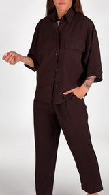 Camicia kimono washed H.