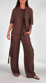 Giacca lino natural H.