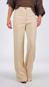 Pantalone lino palazzo basic Vic.