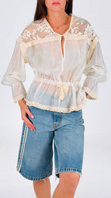 Camicia organza devorè H.
