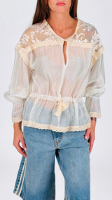 Camicia organza devorè H.
