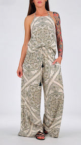 Pantalone palazzo bandana T.
