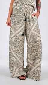 Pantalone palazzo bandana T.