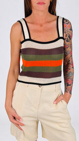 Top crochet righe Vic.