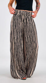 Pantalone righe spennellate H.