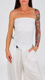 Top fascia lino viscosa H.