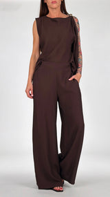 Pantalone viscosa flare H.