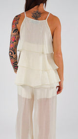 Top organza balze H.