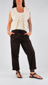 Pantalone tela vela coulisse H.