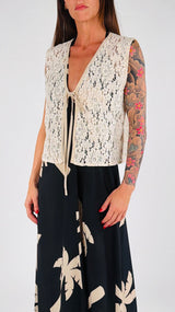 Gilet macramè fiocchetto H.