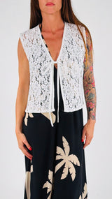 Gilet macramè fiocchetto H.