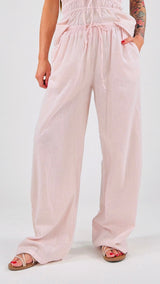 Pantalone lino cotone Athena