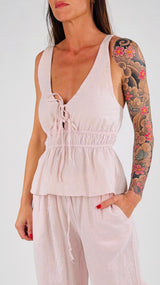 Top lino cotone Athena