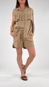 Short lino cotone Athena