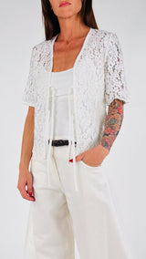 Camicia macramè fiocchetti H.