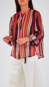 Camicia righe colorate H.