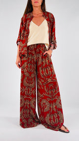 Pantalone palazzo fantasia india H.