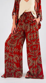Pantalone palazzo fantasia india H.