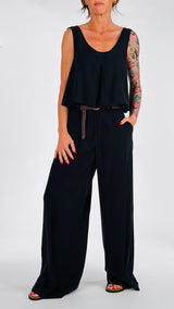 Top crop cupro soft H.