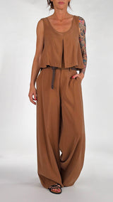 Top crop cupro soft H.