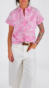 Camicia bastoncino stampa san gallo K.