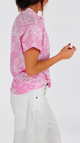 Camicia bastoncino stampa san gallo K.