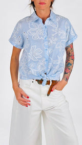 Camicia bastoncino stampa san gallo K.