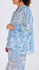 Camicia fiori sfumati H.