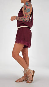 Tutina americana short pizzo H.