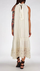 Abito americana tela+crochet H.