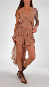 Short organza rouches H.