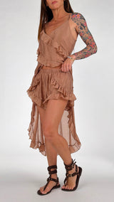 Short organza rouches H.