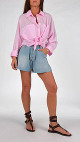 Camicia mussola tasche H.