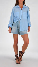 Camicia mussola tasche H.
