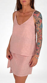 Top lingerie lino stuoia H.