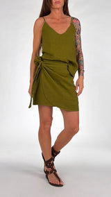 Mini pareo lino stuoia H.