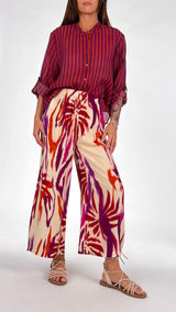 Pantalone palme sfumate H.